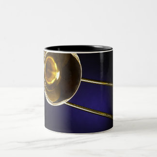 Em Dois Tons Caneca de cerveja ou caneca do café do Trombone