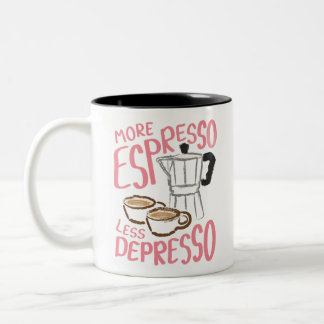 Em Dois Tons Caneca de Espresso para Amantes de Café