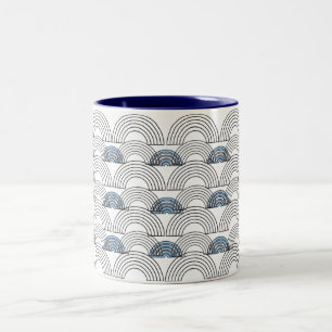 Em Dois Tons Caneca de Felicidade Minimalista Café & T Person