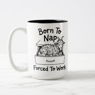 Em Dois Tons Caneca de humor de duas cores para amantes de café