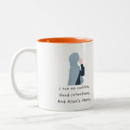 Em Dois Tons Caneca de Muçulmano Amante de Café