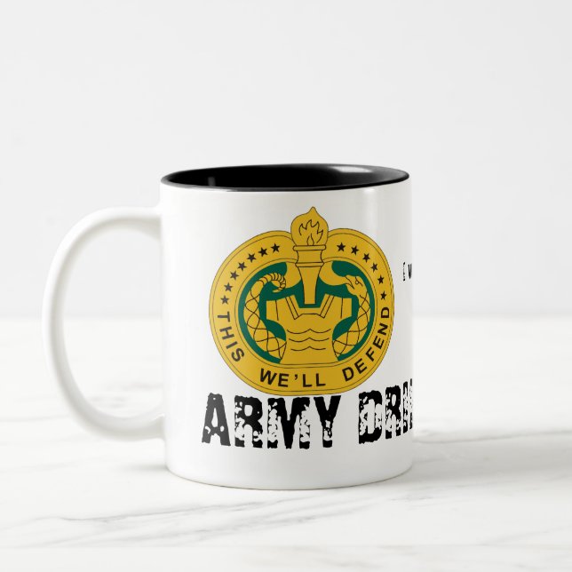 Em Dois Tons Caneca de sargento de broca café (Esquerda)