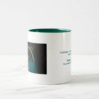 Em Dois Tons Caneca do café com logotipo de Tammy Dennings