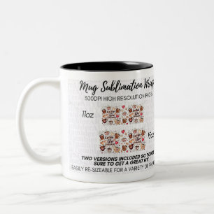 Em Dois Tons caneca engraçada para amantes de café