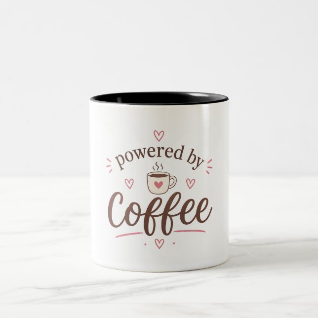 Em Dois Tons Caneca Fofa para Amantes de Café | Presente Minima (Centro)
