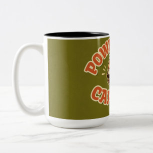 Em Dois Tons Caneca Gráfica de Café Retro dos Anos 70 – Manhã M