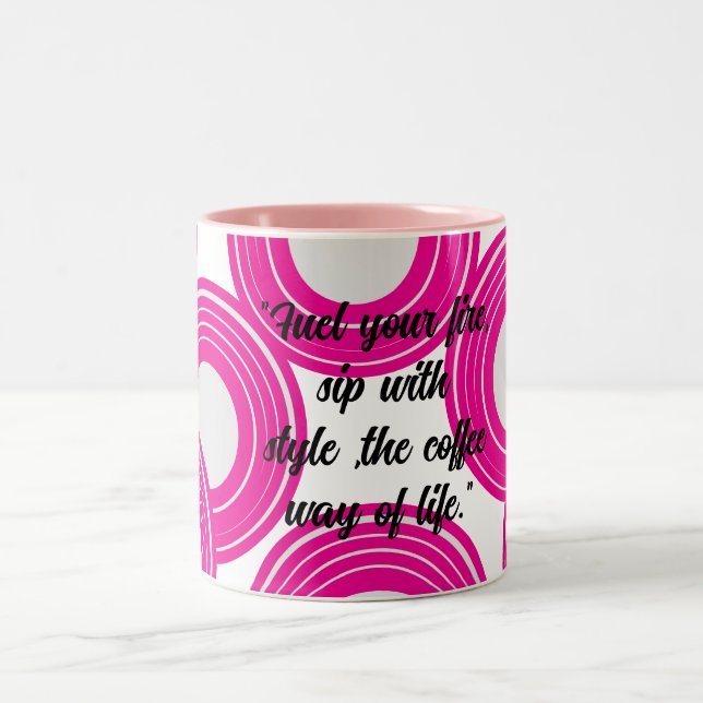 Em Dois Tons Caneca para Amantes de Café (Centro)