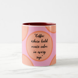 Em Dois Tons Caneca para Amantes de Café