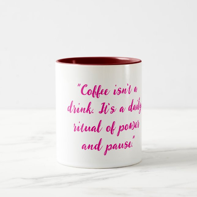 Em Dois Tons Caneca para Amantes de Café (Centro)