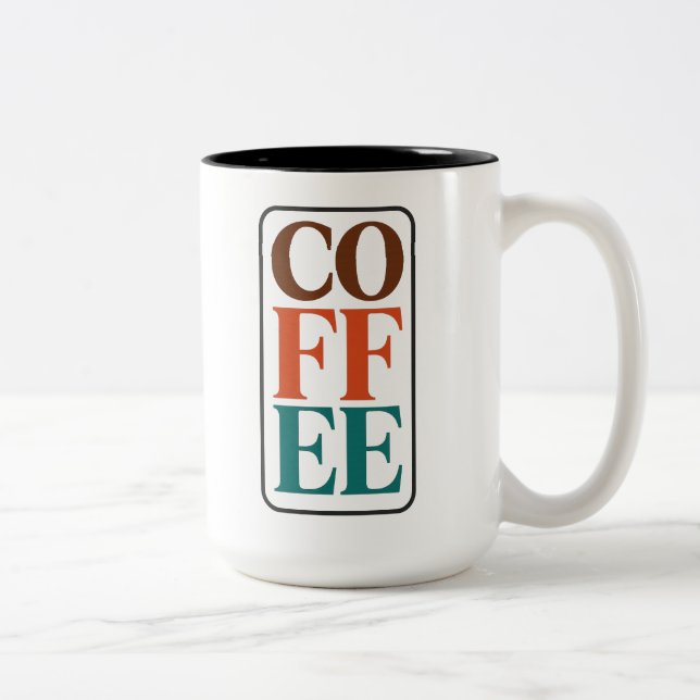Em Dois Tons Caneca para Amantes de CAFÉ Presente para Amantes  (Direita)