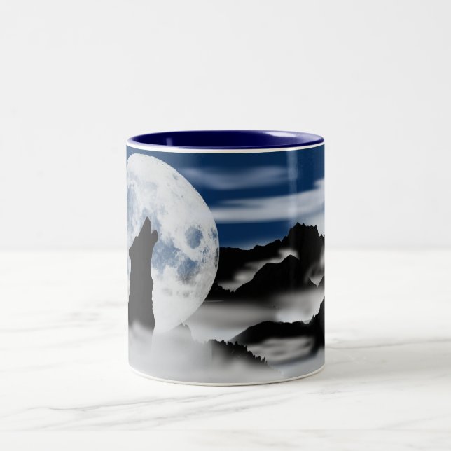 Em Dois Tons Chamada da caneca de café selvagem (Centro)