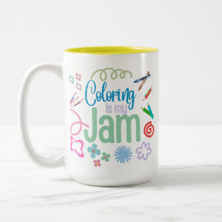 Em Dois Tons Coloração é minha caneca de café emperrada