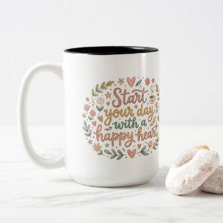 Em Dois Tons Comece Seu Dia Com Um Presente Caneca de Café de C