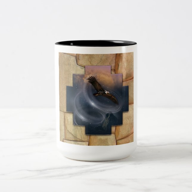 Em Dois Tons Condor - Caneca de Café (Centro)