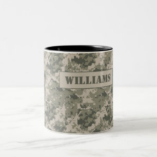 Em Dois Tons Copo da caneca de café da ACU Camoflauge do