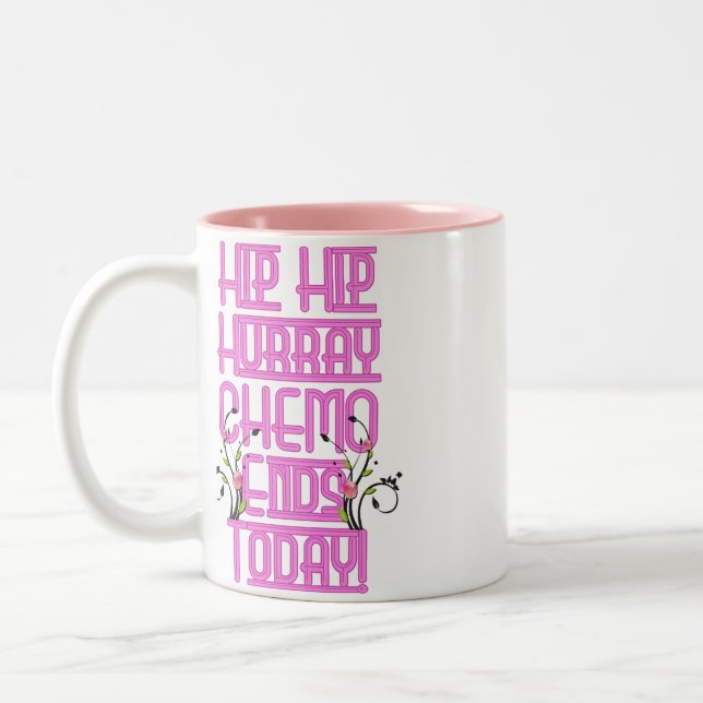 Em Dois Tons Copo da caneca do chá do café de Chemo do cancer (Esquerda)