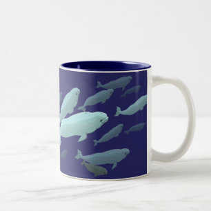 Em Dois Tons Copo de café de Marinelife da caneca da arte da