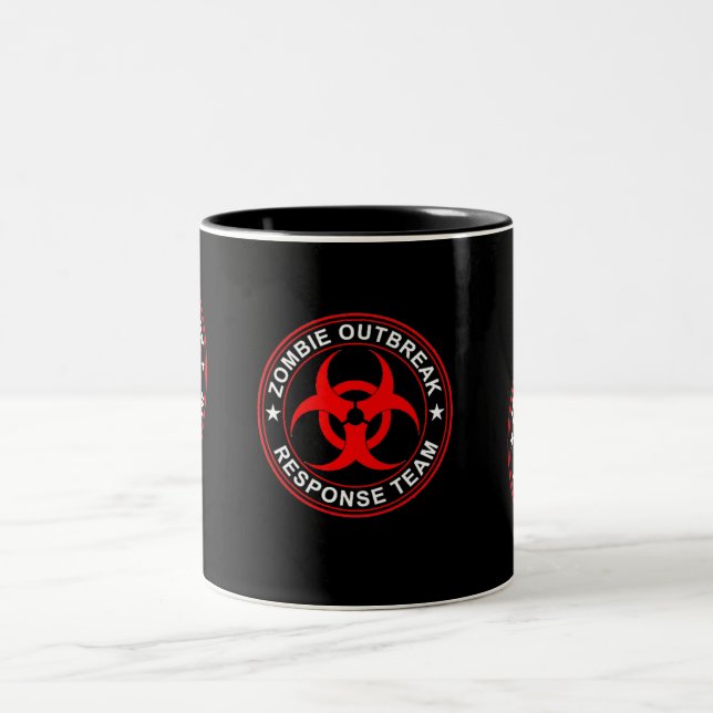 Em Dois Tons Copo de café de passeio da caneca da equipe (Centro)