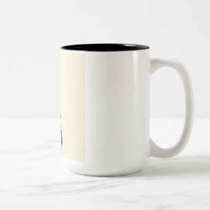 Em Dois Tons Cordas com alma Design caneca de café