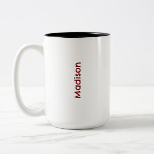 Em Dois Tons Crie Seu Próprio Caneca de Café 15oz de Duas Cores