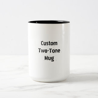 Em Dois Tons Crie Seu Próprio Caneca de Café 15oz de Duas Cores