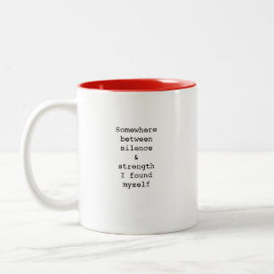 Em Dois Tons Crie Sua Própria Caneca de Café com Citação Person