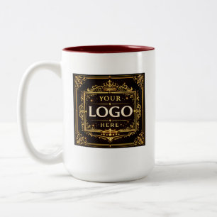 Em Dois Tons Crie Sua Própria Caneca de Café de 15oz com Duas C