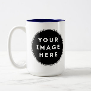 Em Dois Tons Crie Sua Própria Caneca de Café de 15oz com Duas C
