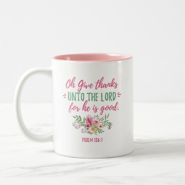 Em Dois Tons "Dê caneca de café da escritura dos obrigados" (Esquerda)