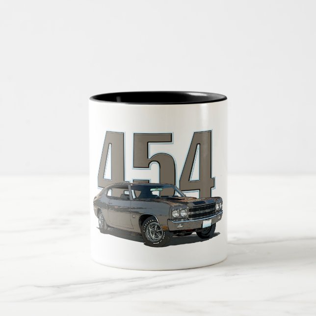 Em Dois Tons De Chevelle SS caneca 1970 de café (Centro)