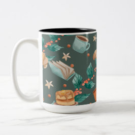 Em Dois Tons desenho de caneca de café