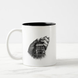 Em Dois Tons Design de Caneca de Café com Tampo de Guitarra Pre