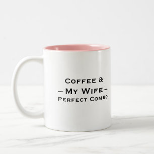 Em Dois Tons Design de Caneca de Tipografia – Café & Minha Espo