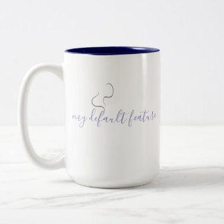Em Dois Tons Design Minimalista de Caneca de Café