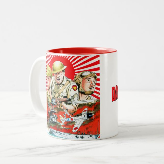 Em Dois Tons Dias de Escuridão na caneca de café (Frente Esquerda)