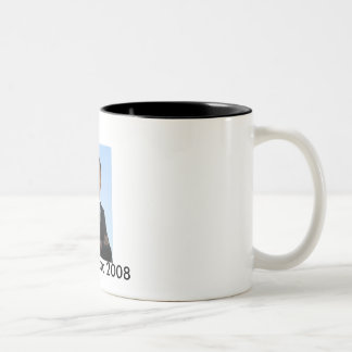 Em Dois Tons Do voto de Obama caneca 2008 de café