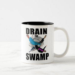 Em Dois Tons Drene a caneca vermelha do copo de café de Donald