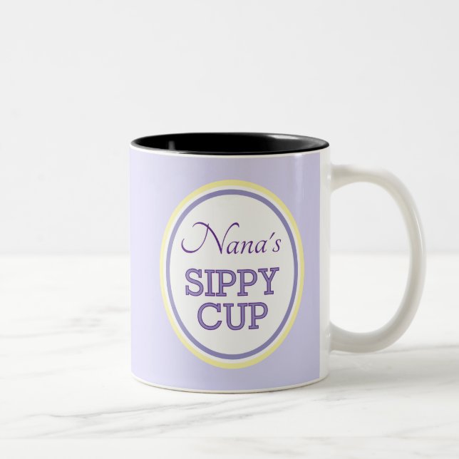 Em Dois Tons Escolha popular! Caneca de café da Nana (Direita)