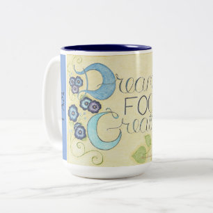 Em Dois Tons EU ESTOU Inspirado - Caneca de Café Sonhar Foco Cr