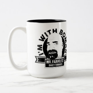 Em Dois Tons Eu sou com Bomar - caneca de café grande de Ol