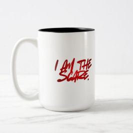 Em Dois Tons EU SOU O MEDO – Caneca de Café & Chá Ousada & Sem