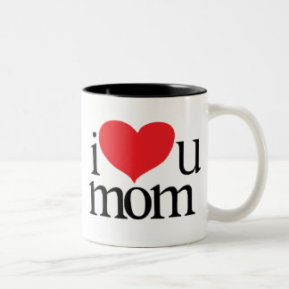 Em Dois Tons eu te amo mãe caneca de café