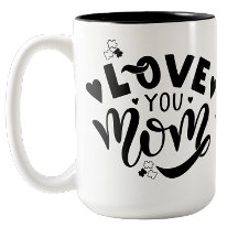 Eu Te Amo Mãe Caneca de Café Conscientização do Au
