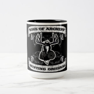 Em Dois Tons Filhos do tiro ao arco - caçando a caneca de café