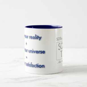 Em Dois Tons forja sua realidade... Caneca de café de duas tona