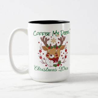 Em Dois Tons FUNNY Marrom & Verde CAFÉ MEU CERVEJA! Caneca de