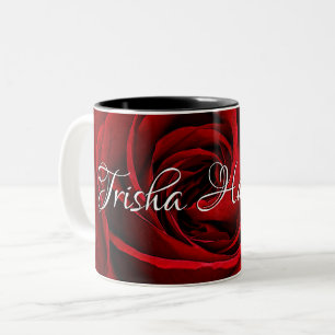 Em Dois Tons HAMbyWG - caneca de café - rosa vermelha