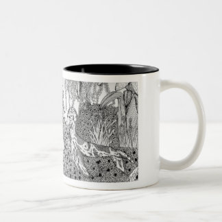 Em Dois Tons HotOO Carahil na caneca de café do bosque