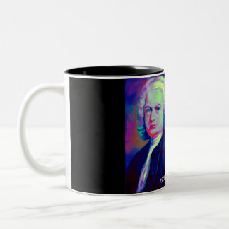 Em Dois Tons Johann Sebastian Bach e caneca de café das