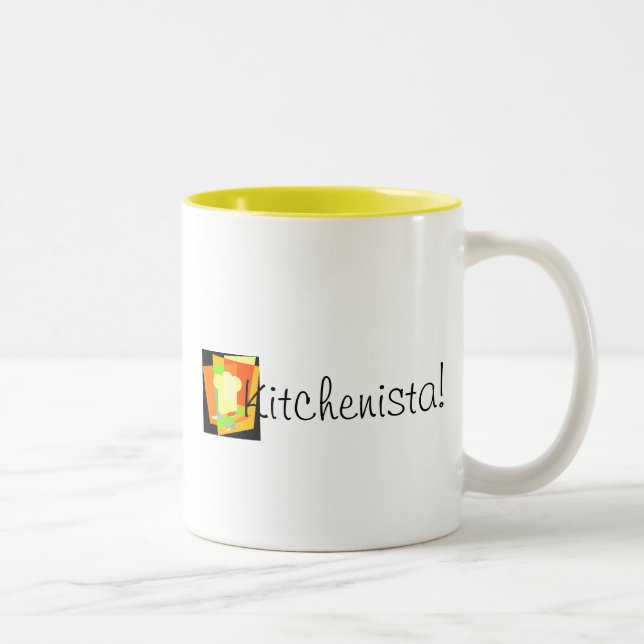 Em Dois Tons Kitchenista! Caneca de café (Direita)
